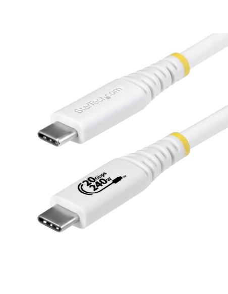 StarTech.com Cavo USB4 da 2m, Cavo USB-C Certificato USB-IF, 20 Gbps, PD EPR 240W, DP 1.4 4K 120Hz, Cavetto Tipo-C con guaina
