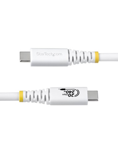 StarTech.com Cavo USB4 da 2m, Cavo USB-C Certificato USB-IF, 20 Gbps, PD EPR 240W, DP 1.4 4K 120Hz, Cavetto Tipo-C con guaina
