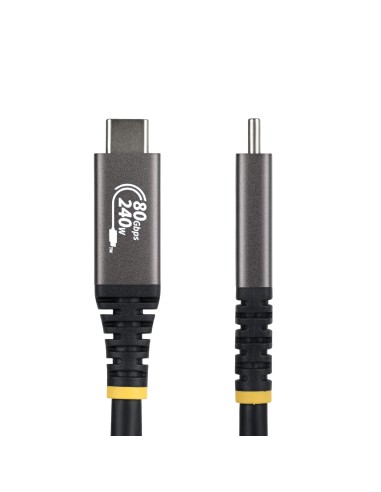 StarTech.com Cavo USB4 da 1m, Cavo USB-C Certificato USB-IF, 80Gbps, PD240W, 8K120Hz   4K240Hz DP2.1 DP80, Cavetto Tipo-C