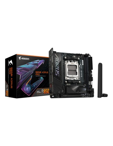 GIGABYTE B850I AORUS PRO Scheda Madre - Supporta processori AMD Ryzen Serie 9000, VRM digitale a 8+2+1 fasi, fino a 8400MHz