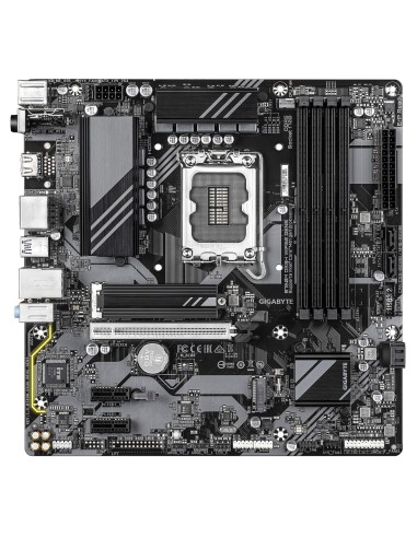GIGABYTE B760M DS3H WIFI6E GEN5 Scheda Madre – Supporta processori Intel Core di 14a generazione, VRM digitale a 6+2+1 fasi,