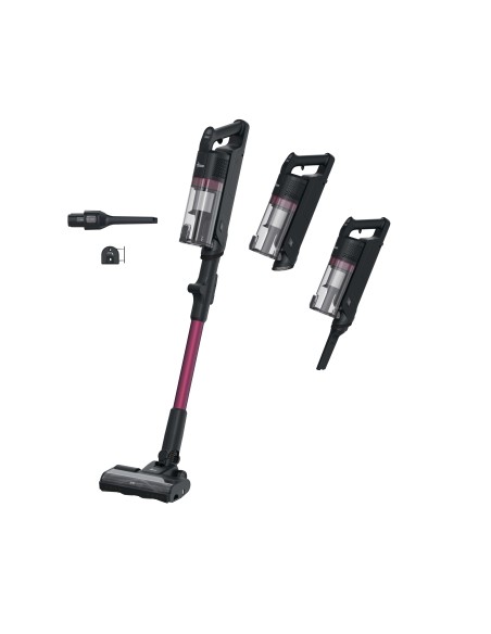 Hoover HF1M10HX 011 Aspirapolvere a bastone 2 in 1 Batteria Secco Senza sacchetto 200 W Magenta, Nero