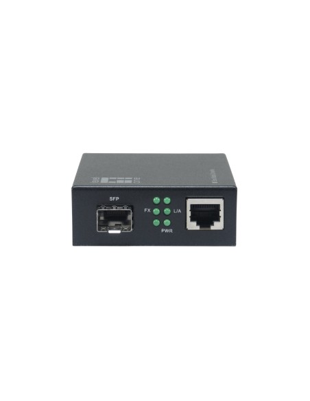 LevelOne GVM-2000 convertitore multimediale di rete 1000 Mbit s Nero