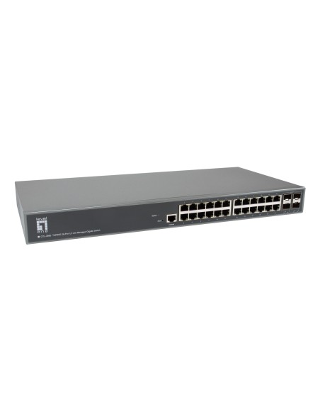 LevelOne GTL-2885 switch di rete Gestito L3 Gigabit Ethernet (10 100 1000) Grigio