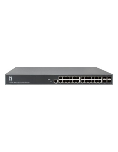 LevelOne GTL-2885 switch di rete Gestito L3 Gigabit Ethernet (10 100 1000) Grigio