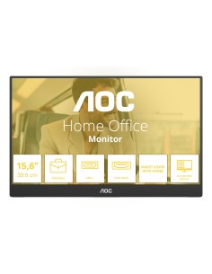 AOC 16T20E2 TV e monitor portatile Nero 39,6 cm (15.6") LED 1920 x 1080 Pixel