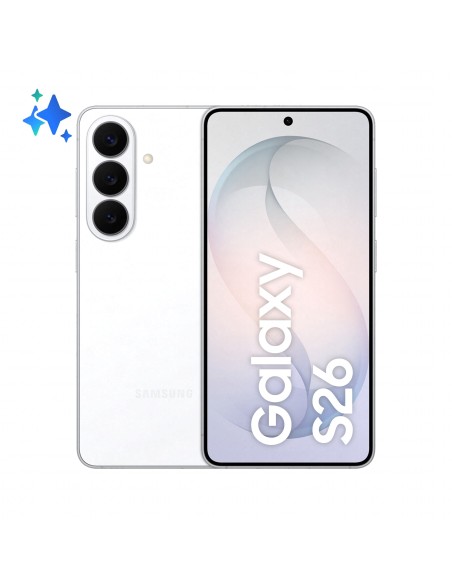 Samsung Galaxy S26 Smartphone AI, 512GB, Processore avanzato, Assistente Foto, Creative Studio, Camera 50 MP, 4300 mAh, White