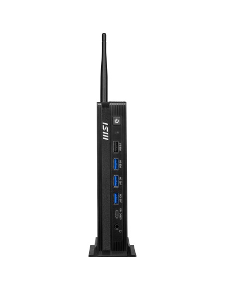 MSI Pro DP10 A14MG-003EU PC stazione di lavoro Intel® Core™ i3 i3-14100 8 GB DDR5-SDRAM 512 GB SSD Windows 11 Home Mini PC Nero