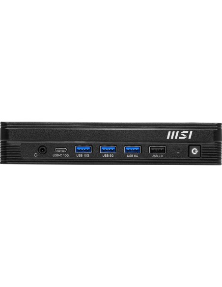 MSI Pro DP10 A14MG-003EU PC stazione di lavoro Intel® Core™ i3 i3-14100 8 GB DDR5-SDRAM 512 GB SSD Windows 11 Home Mini PC Nero