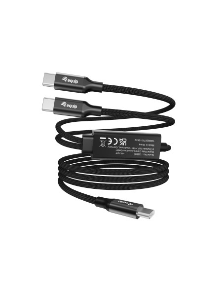 Equip 128895 cavo USB USB 2.0 1,5 m USB C 2 x USB C Nero