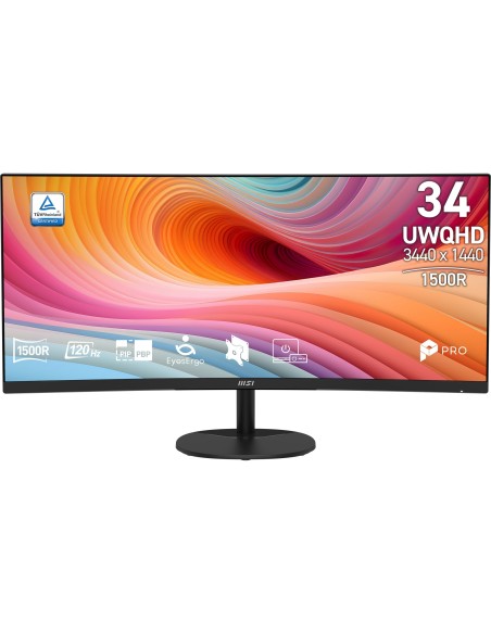 MSI Pro MP341CQ E12 Monitor PC 86,4 cm (34") 3440 x 1440 Pixel UltraWide Quad HD Nero