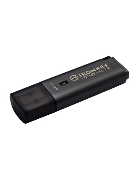 Kingston Technology IronKey 64GB Locker Plus 50 G2, FIPS 197, AES-256