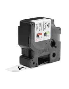 DYMO Rhino Etichette in poliestere permanenti industriali | 24 mm x 5,5 m | Stampa nera su bianco | Autoadesive | per 2