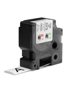 DYMO Rhino Industrial Tubi per etichette termorestringenti per cavi | 24 mm x 1,5 m | Stampa nera su bianco | Autoadesivi | per 2