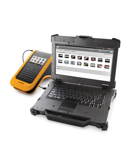 DYMO XTL 500 Kit stampante per etichette (CD) Trasferimento termico A colori 300 x 300 DPI 28 mm s Cablato QWERTY