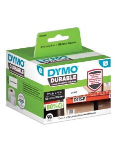 DYMO LabelWriter Etichette resistenti originali | 59mm x 102mm | Poliestere bianco | 300 etichette autoadesive | Alte
