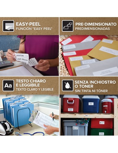 DYMO LabelWriter Etichette resistenti originali | 59mm x 102mm | Poliestere bianco | 300 etichette autoadesive | Alte