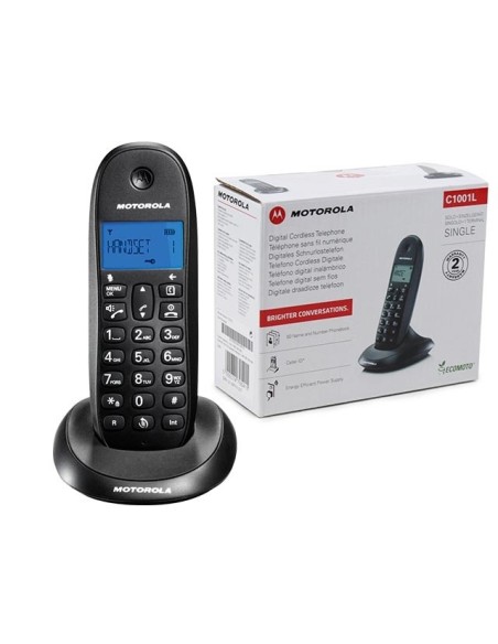 Motorola C1001L telefono Telefono DECT Identificatore di chiamata Nero