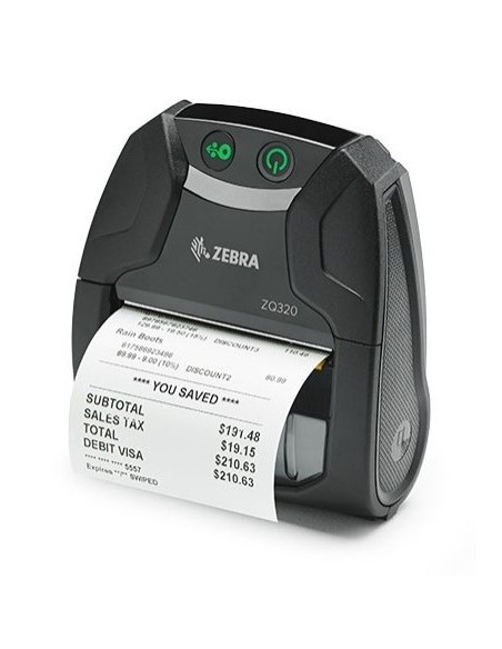 Zebra ZQ320 stampante per etichette (CD) Termica diretta 203 x 203 DPI 100 mm s Con cavo e senza cavo Bluetooth
