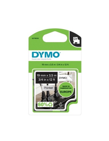 DYMO D1 - Durable Etichette - Nero su bianco - 19mm x 5.5m