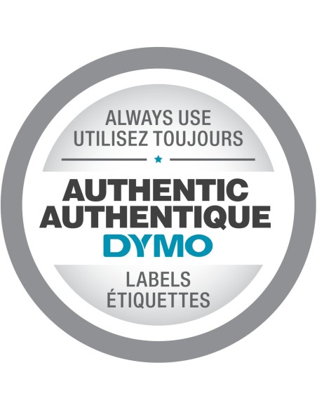 DYMO D1 - Standard Etichette - Rosso su trasparente - 12mm x 7m