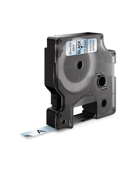 DYMO D1 etichette originali | stampa nera su trasparente | 9 mm x 7 m | autoadesive | per etichettatrice di etichette