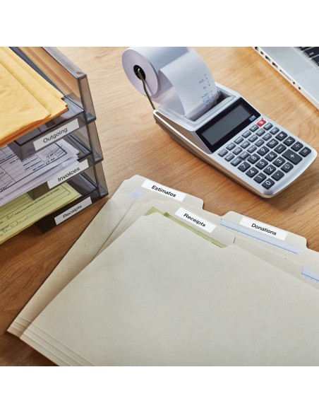 DYMO D1 etichette originali | stampa nera su bianco | 6 mm x 7 m | etichette autoadesive per etichettatrice LabelManager | 1