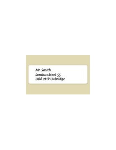 DYMO High Capacity Address Labels 89mm x 28mm etichetta autoadesiva Nero, Bianco 2100 pz