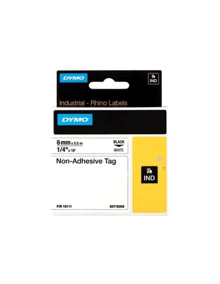 DYMO 6mm RHINO Non-adhesive tag nastro per etichettatrice D1