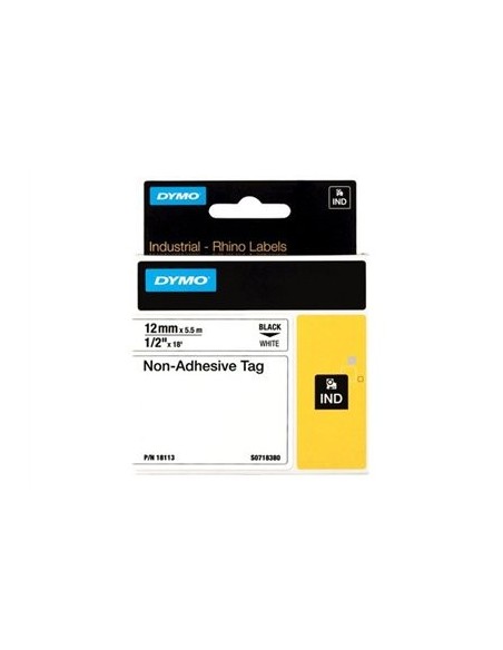 DYMO 12mm RHINO Non-adhesive tag nastro per etichettatrice D1