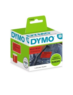 DYMO 2133399 etichetta autoadesiva Rettangolo con angoli arrotondati Rimovibile Rosso 220 pz