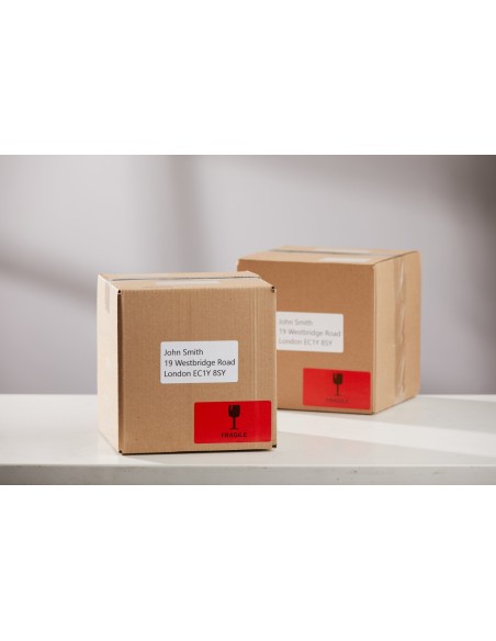 DYMO 2133399 etichetta autoadesiva Rettangolo con angoli arrotondati Rimovibile Rosso 220 pz