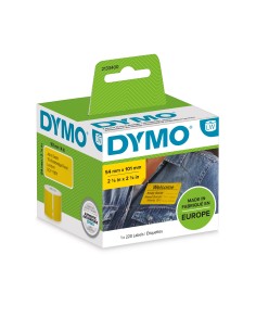 DYMO LW grandi etichette di spedizione   badge nominativi | Stampa nera su etichetta gialla | 54 mm x 101 mm | Autoadesivo |