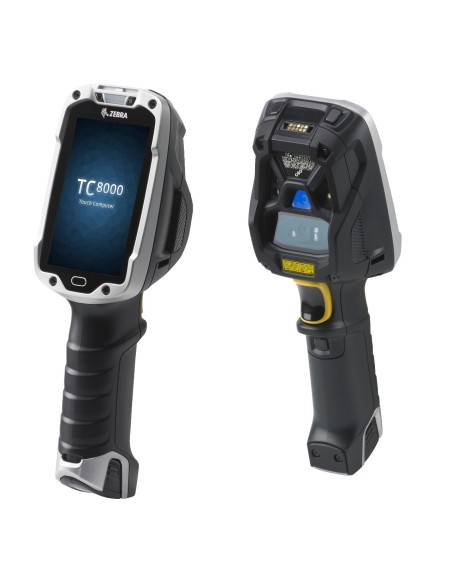 Zebra TC8000 computer palmare 10,2 cm (4") 800 x 480 Pixel Touch screen 490 g Nero, Argento