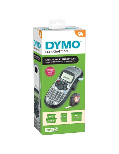 DYMO LetraTag LT-100T Etichettatrice | Macchina etichettatrice palmare | Tastiera ABC   Display LCD a 13 caratteri | Ideale per