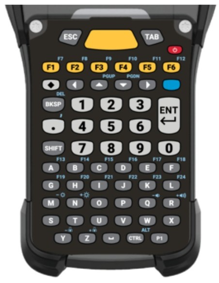 Zebra KYPD-MC9358ANR-10 tastiera per dispositivo mobile Alfanumerico Inglese Nero, Grigio