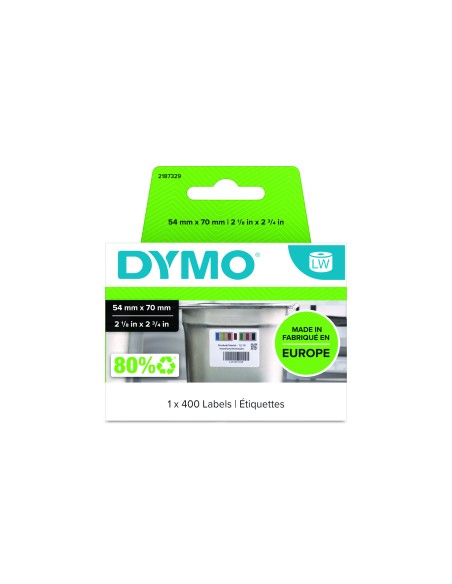 DYMO Etichette originali LabelWriter per la rotazione delle scorte nel settore alimentare | 54 mm x 70 mm | 400 etichette