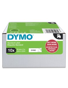DYMO D1 etichette originali | stampa nera su bianco | 19 mm x 7 mm | etichette autoadesive per etichettatrice LabelManager | 10