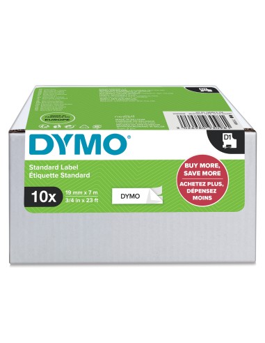 DYMO D1 etichette originali | stampa nera su bianco | 19 mm x 7 mm | etichette autoadesive per etichettatrice LabelManager | 10