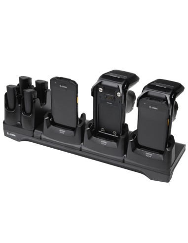 Zebra CRD3S4T-RFD40-TC2X-CHG-1R Caricabatterie per dispositivi mobili Computer portatile, Lettore RFID Nero AC Interno