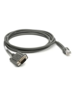 Zebra CBA-R08-S07ZBR cavo seriale Grigio 2,1336 m RS232 DB9