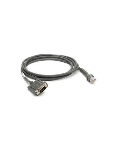 Zebra CBA-R08-S07ZBR cavo seriale Grigio 2,1336 m RS232 DB9