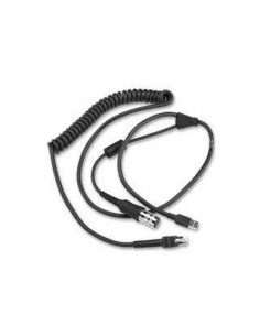 Zebra CBA-UF5-C09ZAR cavo seriale Nero USB tipo A Mini-DIN (8-pin)