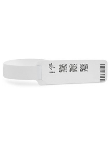 Zebra Z-Band UltraSoft Bianco Braccialetti da ospedale