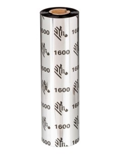 Zebra 1600 Wax nastro termico 450 m Nero