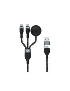 Conceptronic ETTA08B15 cavo USB USB 2.0 1,5 m USB A 2 x USB C Nero