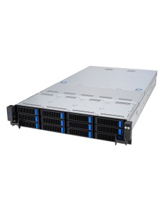 ASUS RS521A-E12-RS12U Socket SP5 Armadio (2U) Nero, Argento