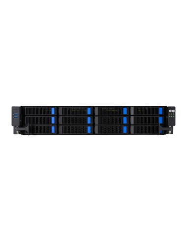 ASUS RS521A-E12-RS12U Socket SP5 Armadio (2U) Nero, Argento