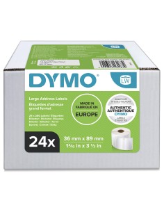 DYMO LW etichette per indirizzi grandi | 36 mm x 89 mm | 24 rotoli da 260 etichette facilmente staccabili (6240 etichette) |