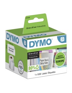 DYMO LW etichette multiuso originali | 57 mm x 32 mm | rotolo da 1000 etichette facilmente staccabili | autoadesive | per